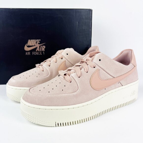 NEW Nike Air Force 1 Sage Low Women's Particle Beige Phantom AR5339-201 - Picture 6 of 16